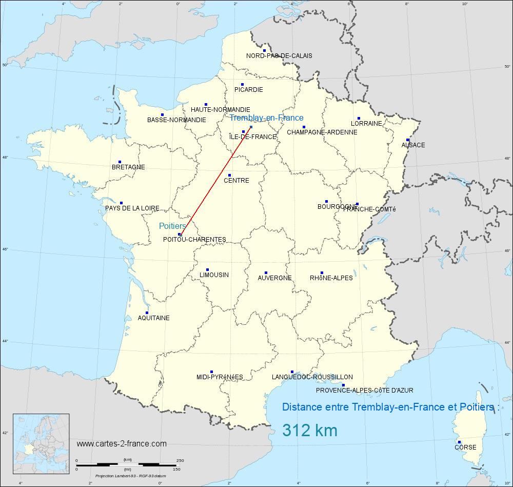 Distance Entre Roissy Charles De Gaulle Et Poitiers