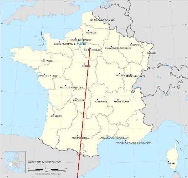 Distance Antibes Paris sur la carte de France