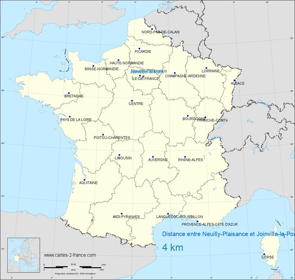 Distance entre Neuilly-Plaisance et Joinville-le-Pont